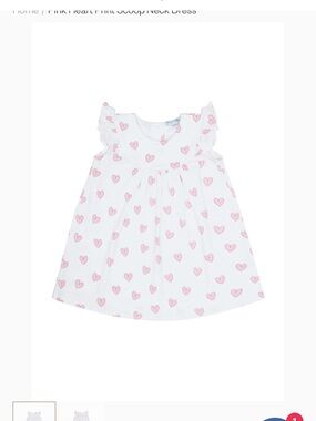 Brand New with Tags Nellapima Dress Pink Heart Print 3 3T